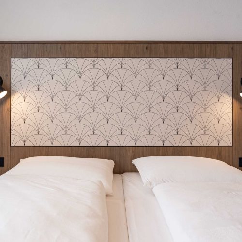 Villa Flöckner Salzburg - Hotel Doppelbett nah